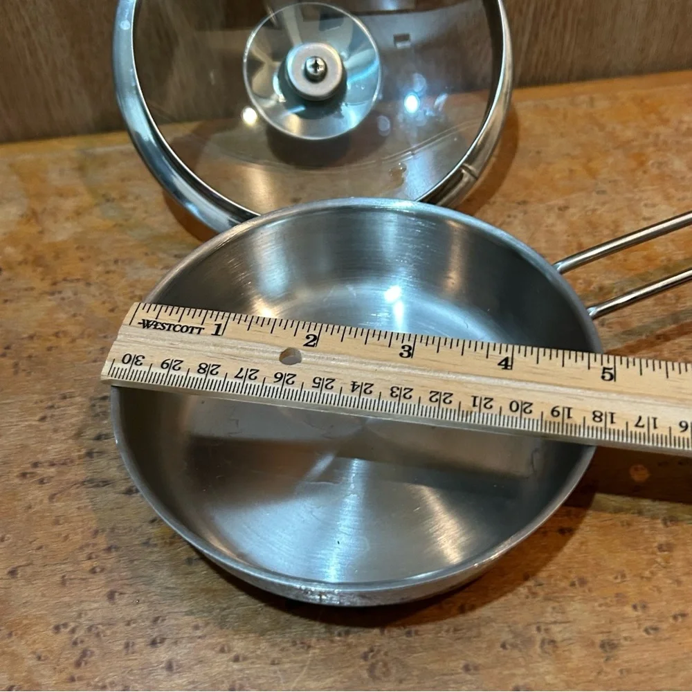 CafePlay Small Wonder Toys 2Pc Cook Set Frying Pan And Lid 5”